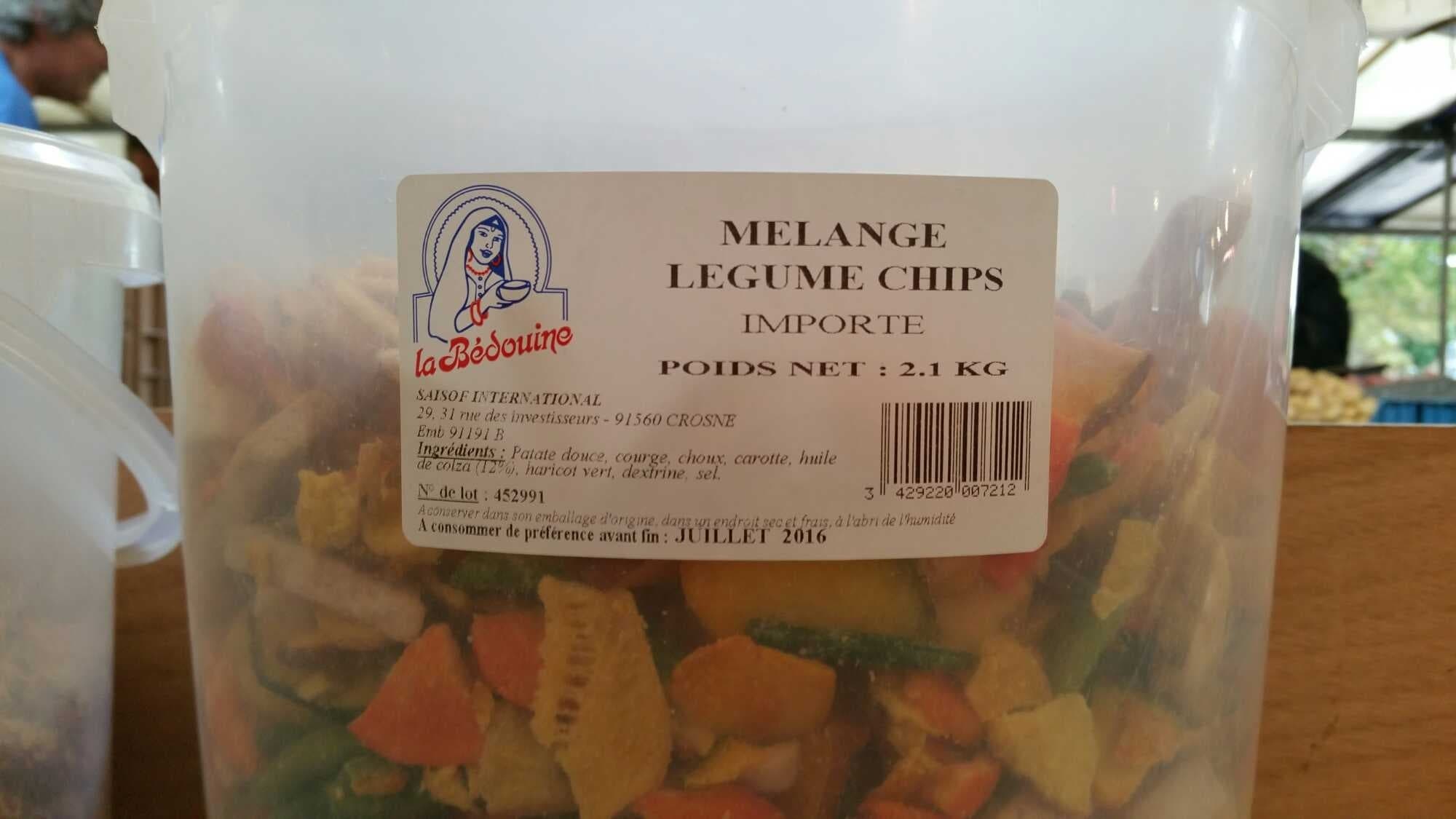 La Bédouine Mélange légume chips packshot