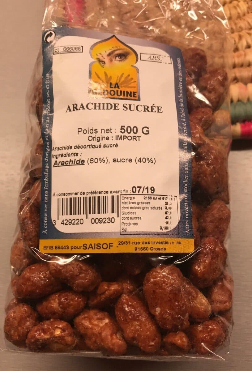 La Bedouine Arachide sucrée packshot