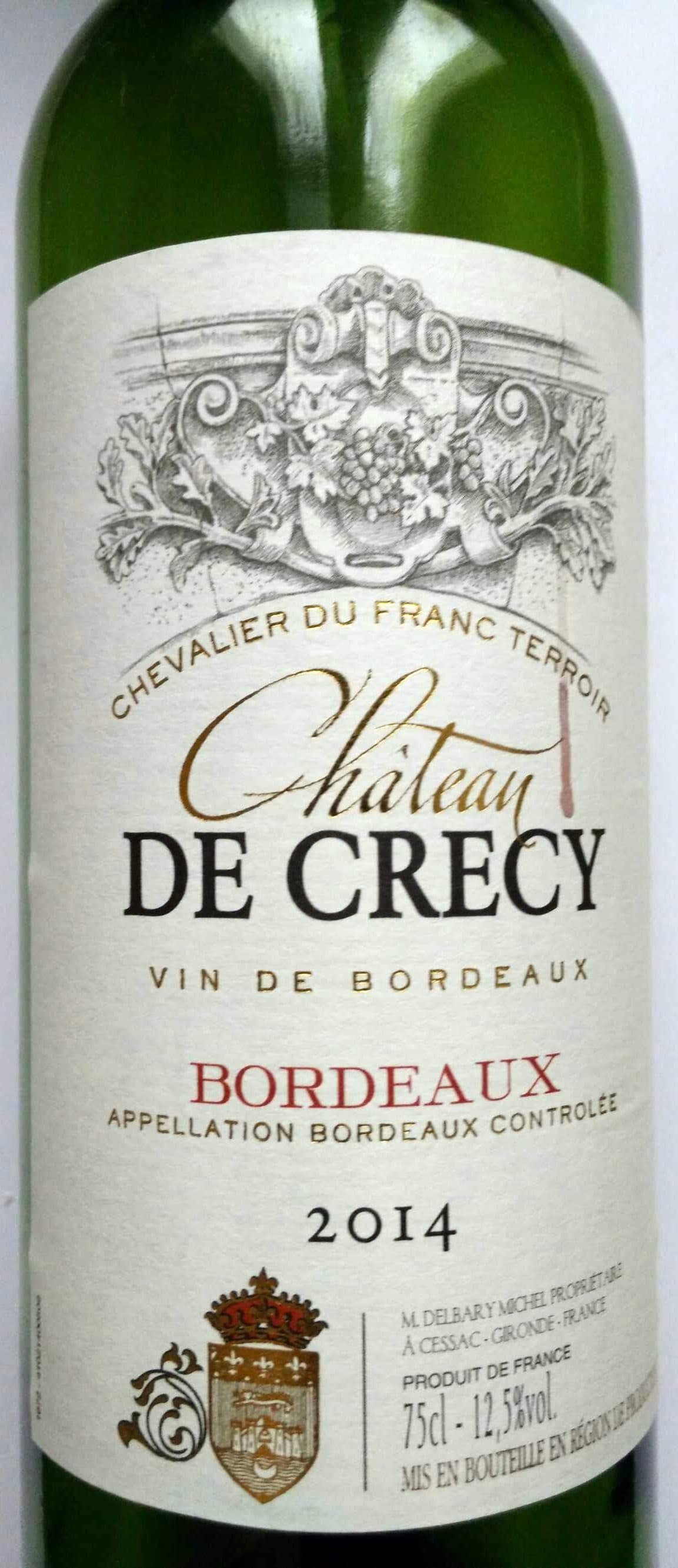 Château de Crecy Bordeaux 2014 packshot