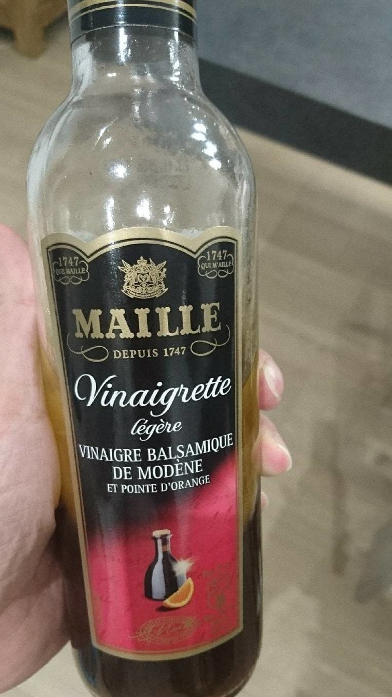 Maille Vinaigrette Légère Vinaigre Balsamique de Modène et Pointe d'Orange packshot