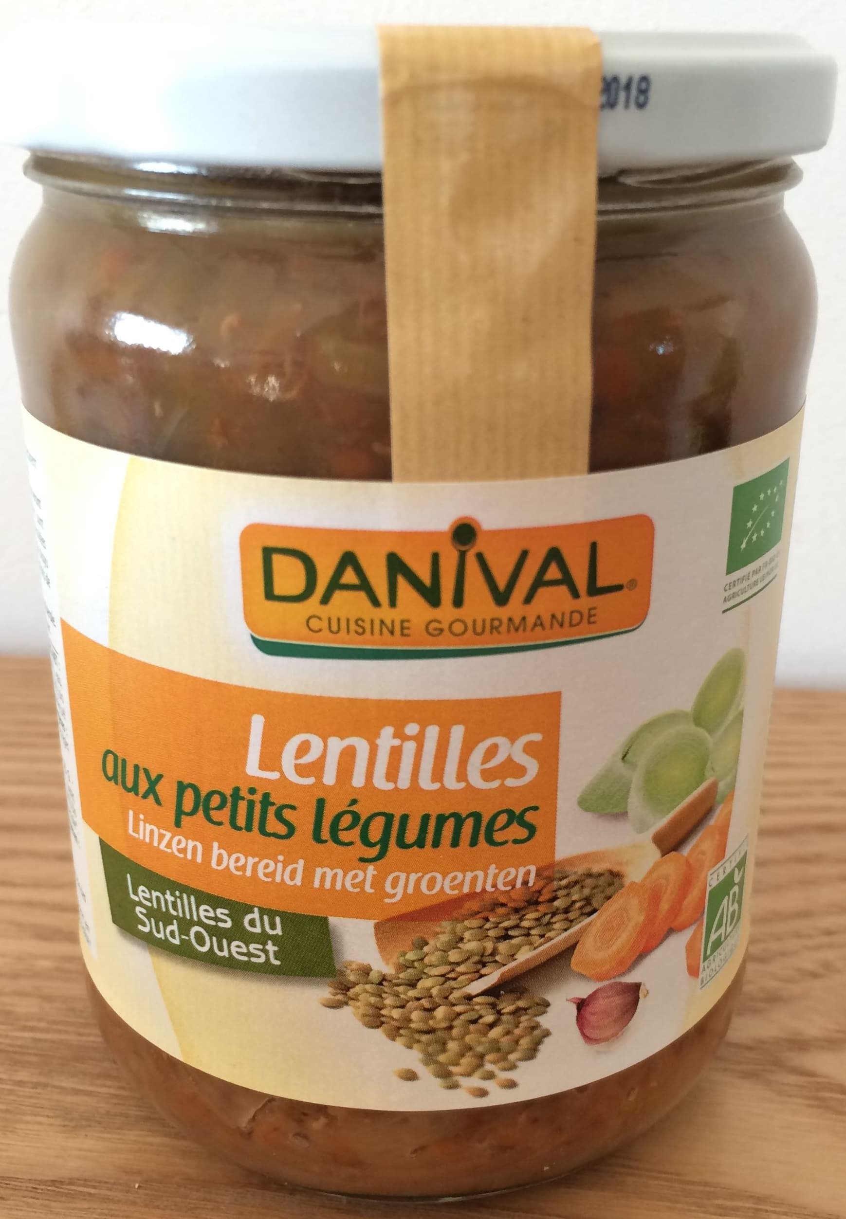 Danival Lentilles aux petits légumes packshot