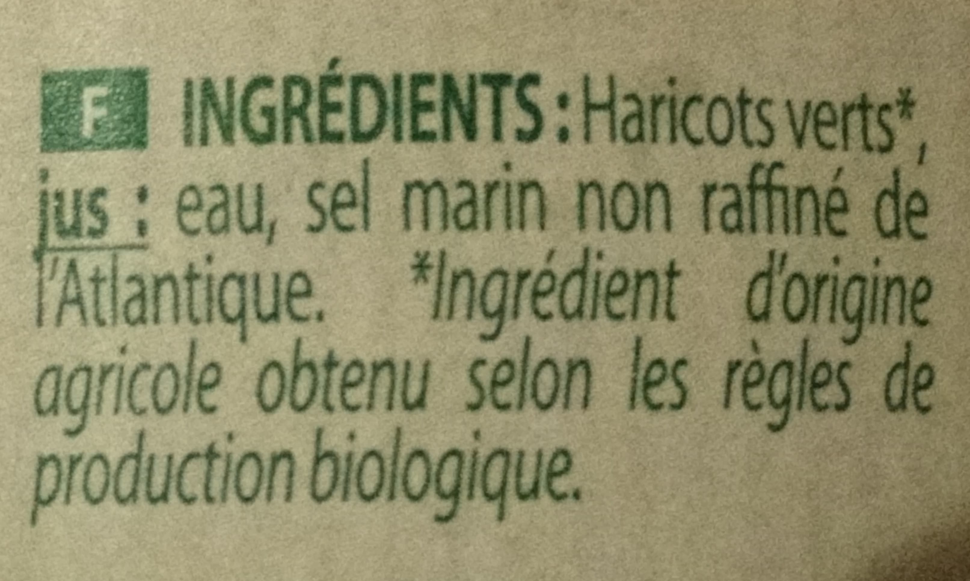 Danival Haricots verts coupés packshot