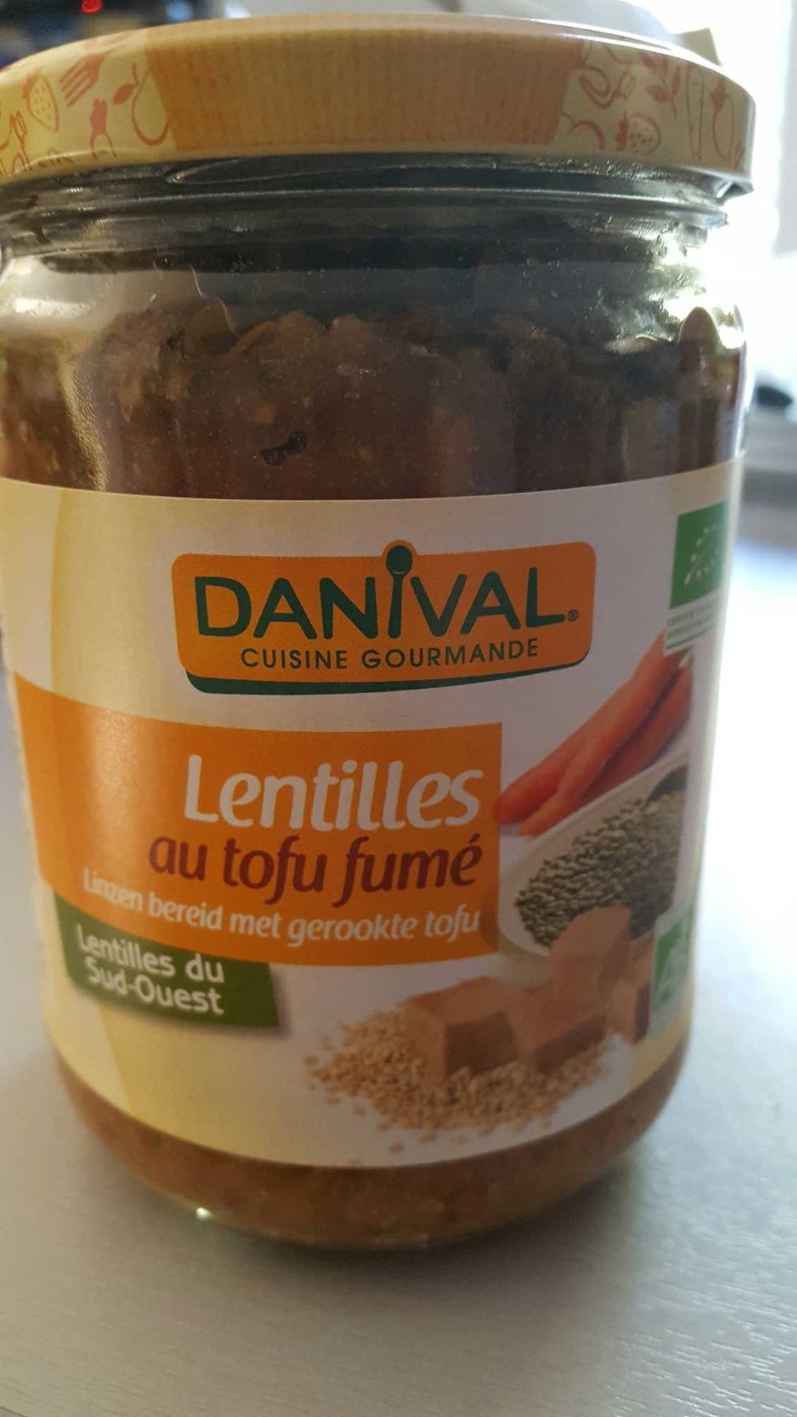 Danival Lentilles du Sud-Ouest cuisinée au tofu fumé packshot