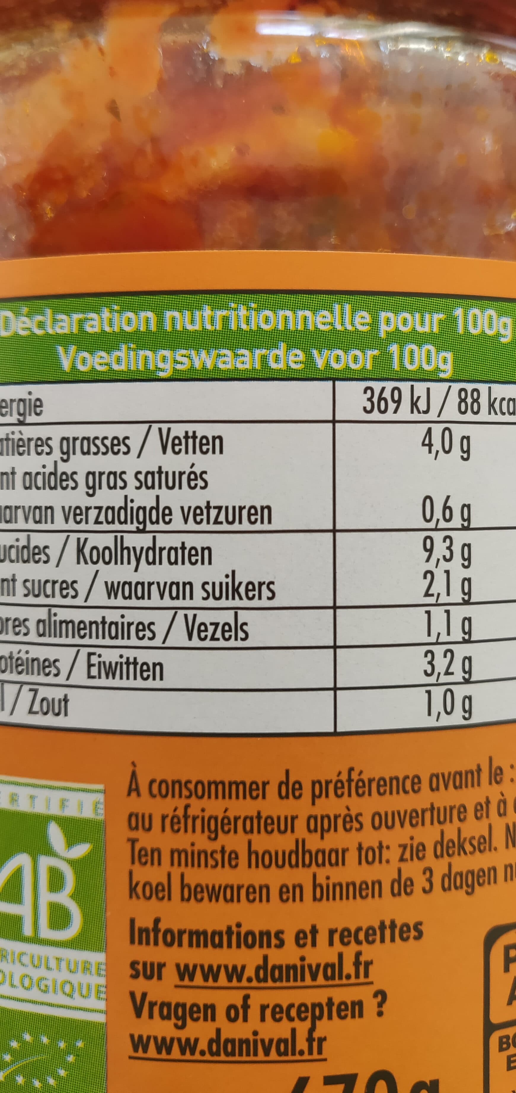 Danival Ravioli au Poulet packshot