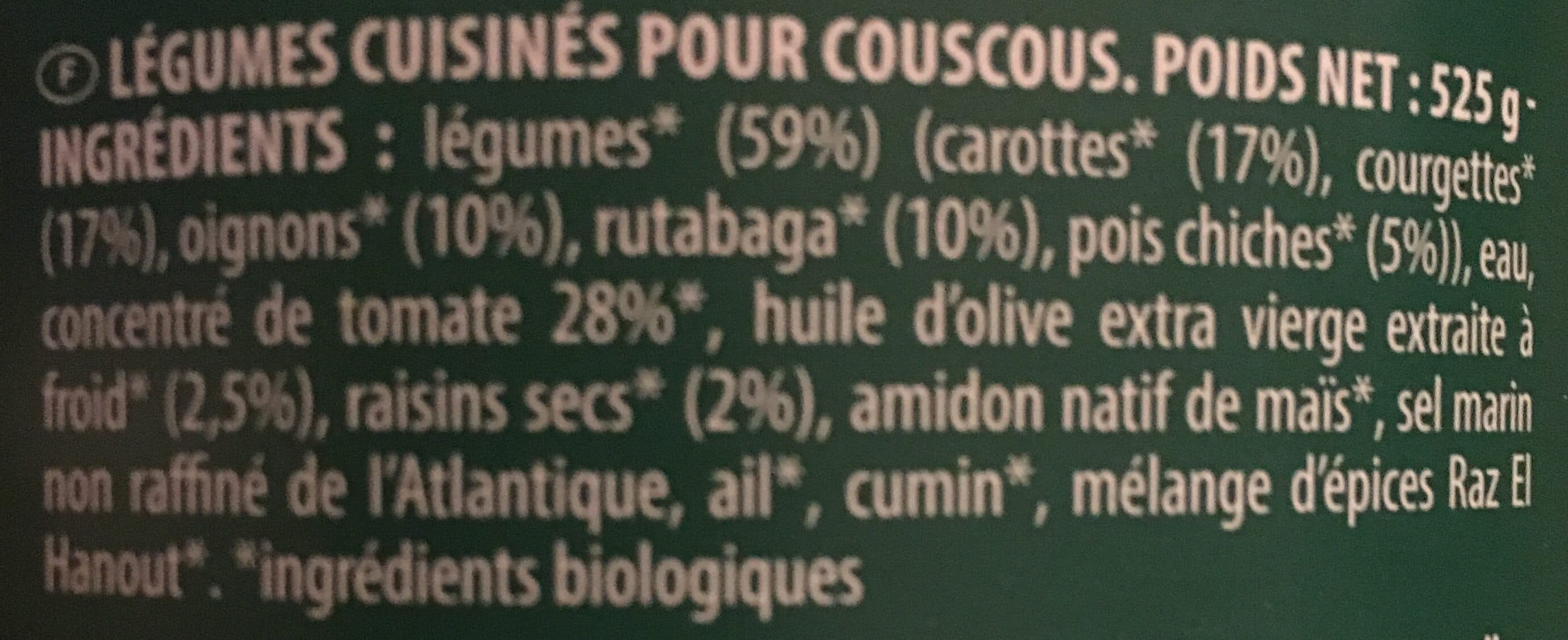 Danival Légumes pour Couscous packshot
