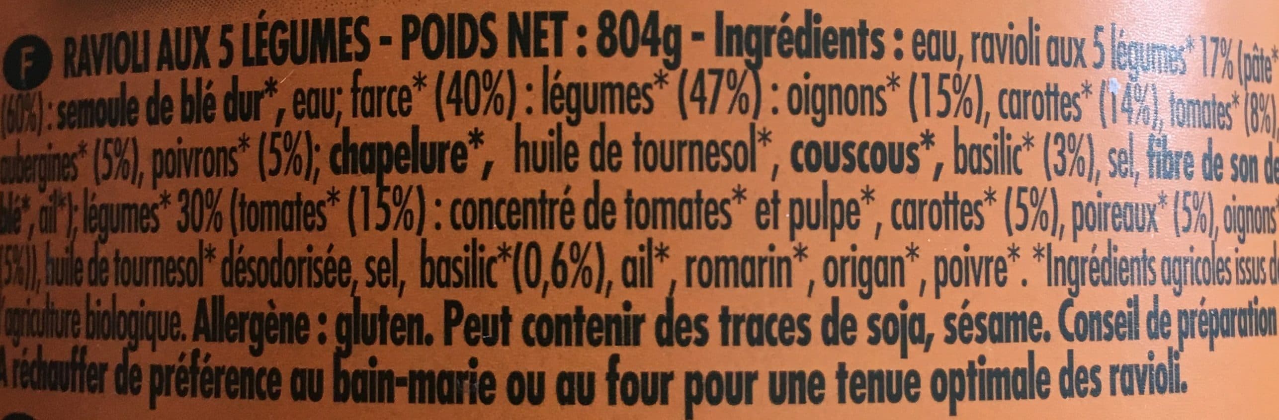 Danival Ravioli Legumes +20% packshot