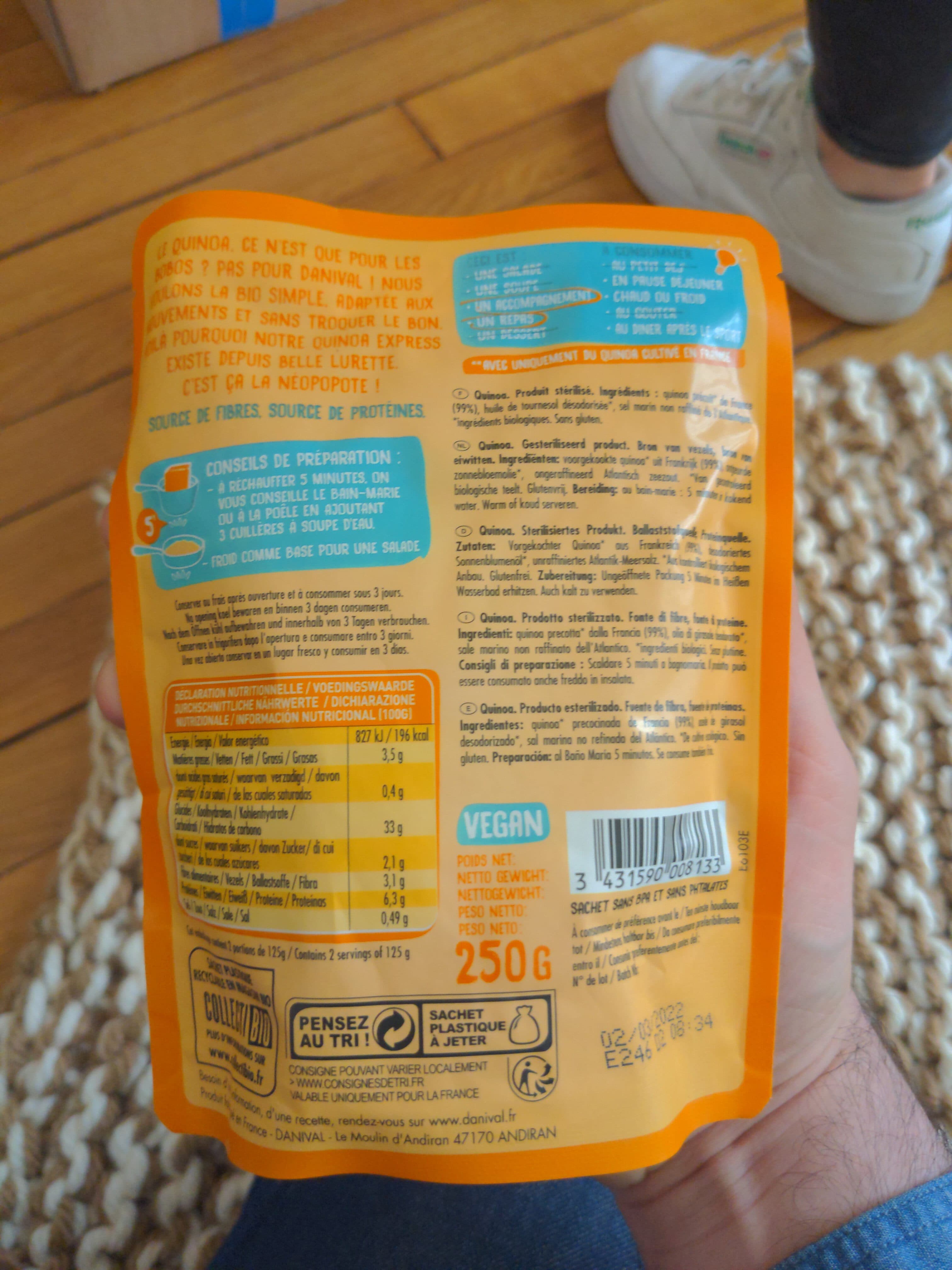 Danival Graine expresse quinoa packshot