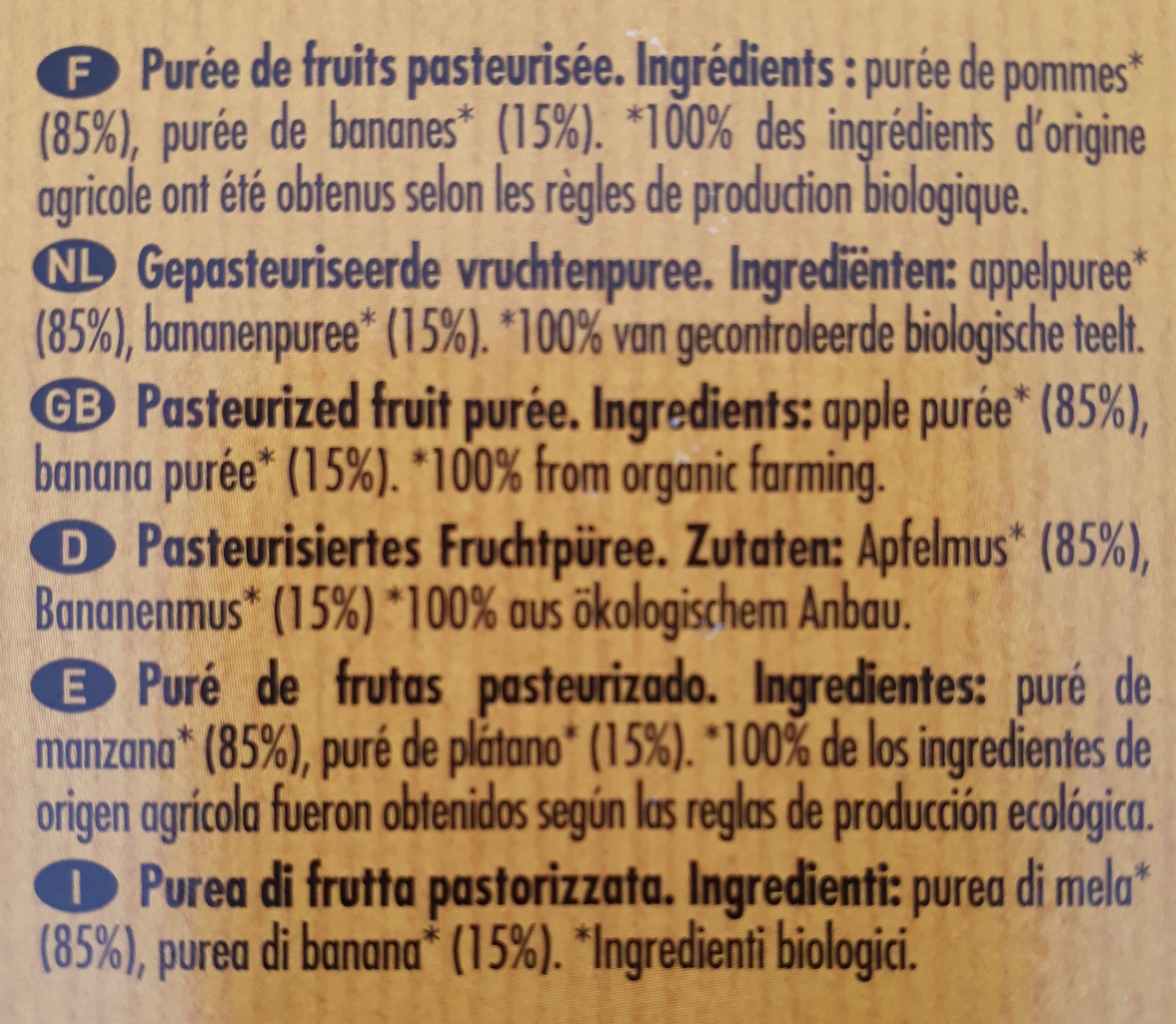 Danival Poki Bio pomme banane packshot