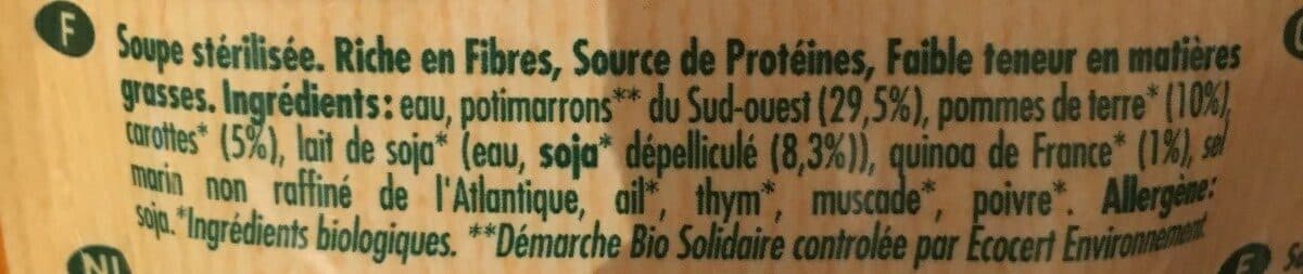 Danival Soupe de potimarron & quinoa packshot