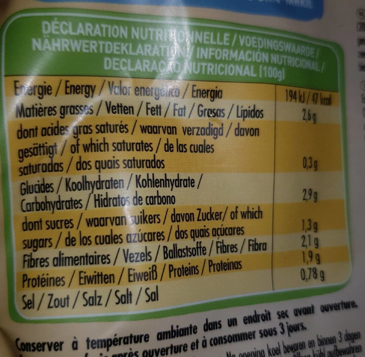 DANIVAL Soupe aux 5 légumes verts, bio packshot