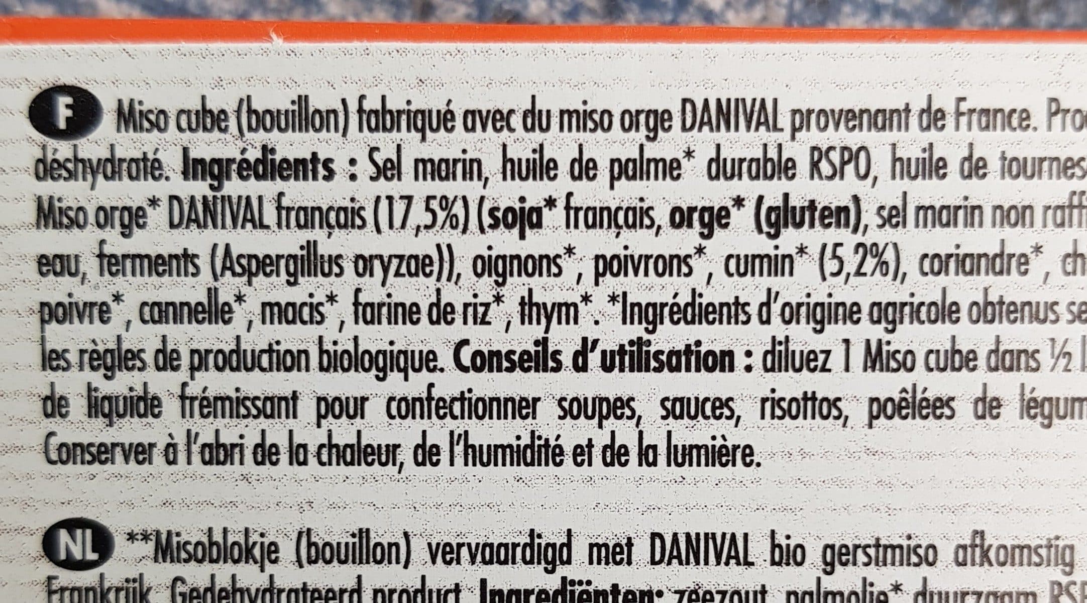 Danival Wiso Cube cumin épicé packshot