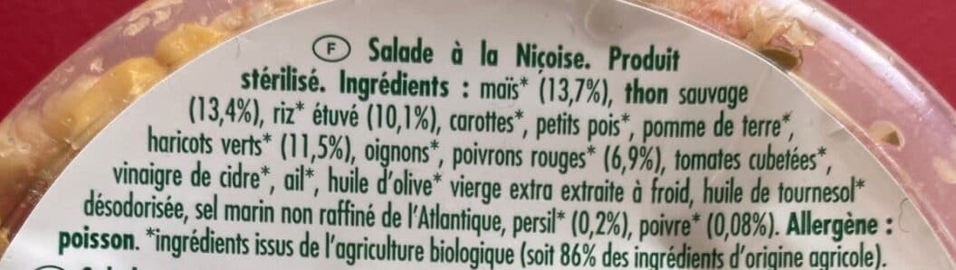 Danival Salade a la Niçoise packshot