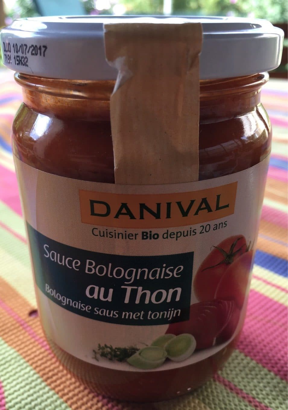 Danival Sauce Bolognaise Thon packshot