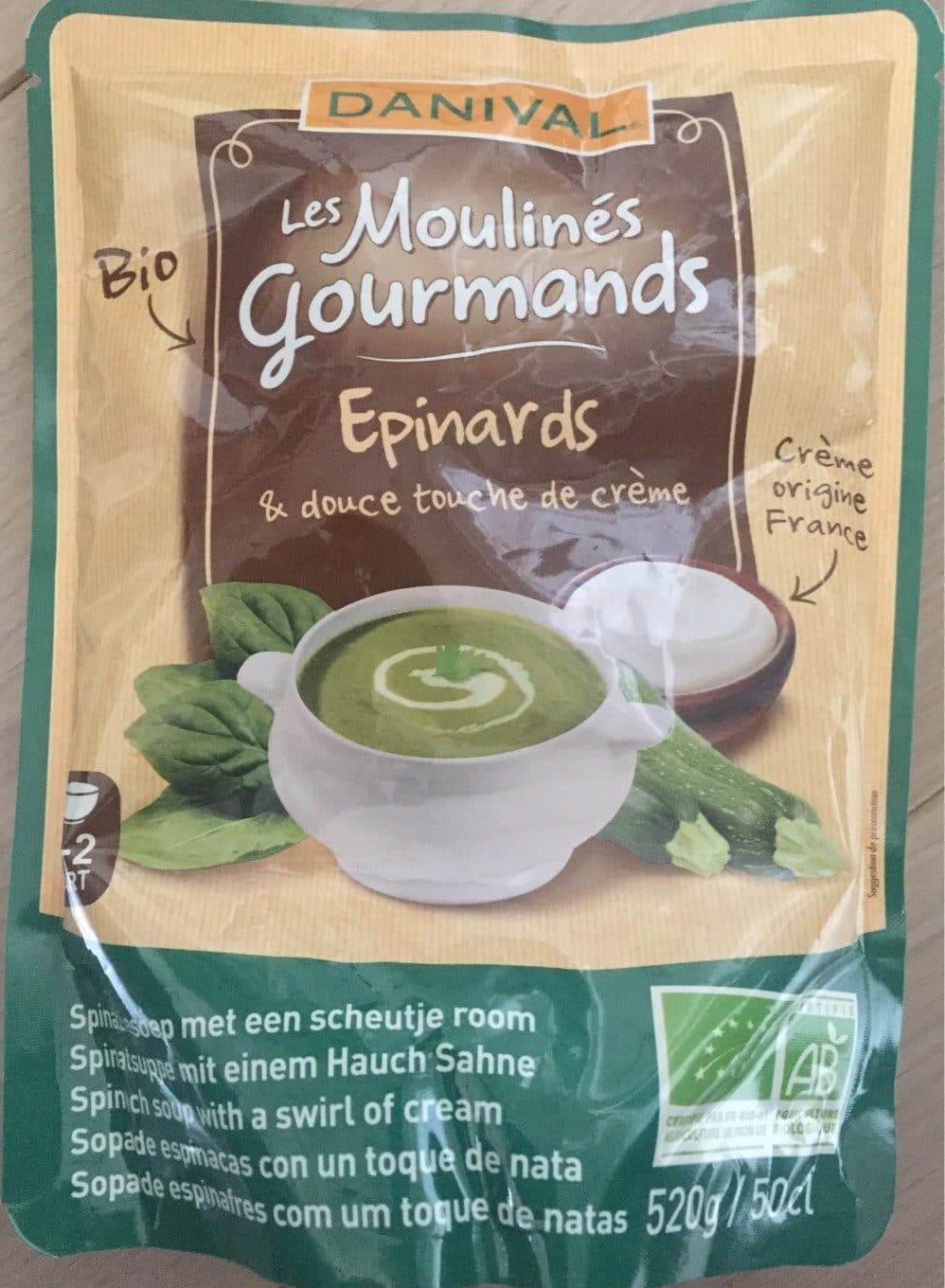 Danival Les moulines gourmands epinards packshot