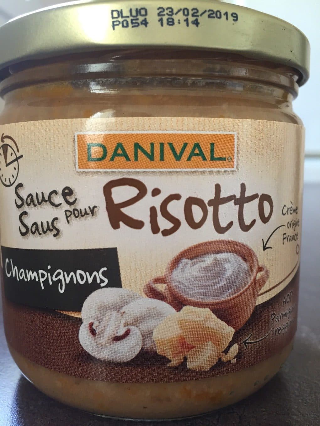 Danival Sauce Risotto Aux Champignons packshot