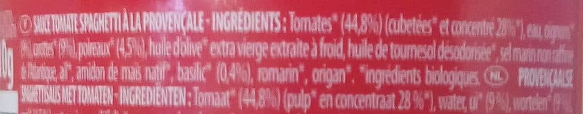 Danival Sauce Spaghetti à la Provençale packshot