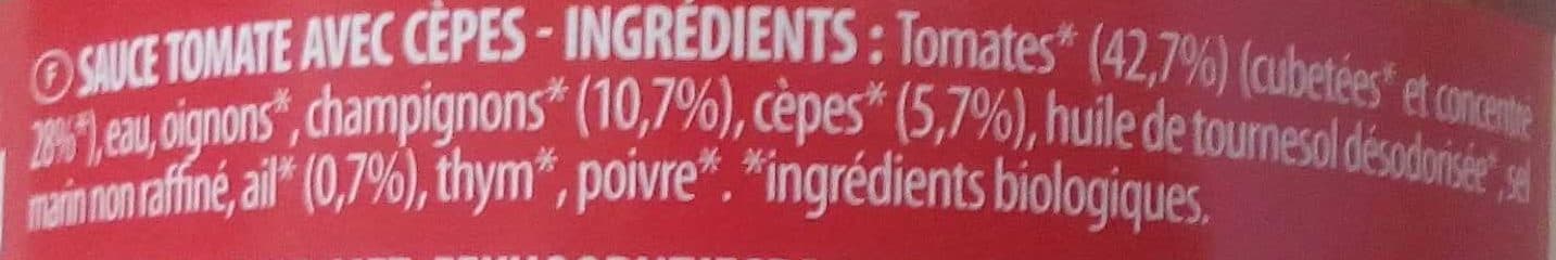 Danival Sauce aux Cèpes packshot