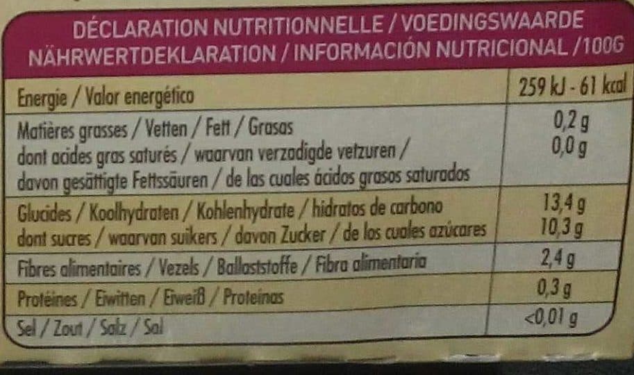Danival Purée de fruits pasteurisée sans sucre ajoutés - Pomme Myrtille packshot