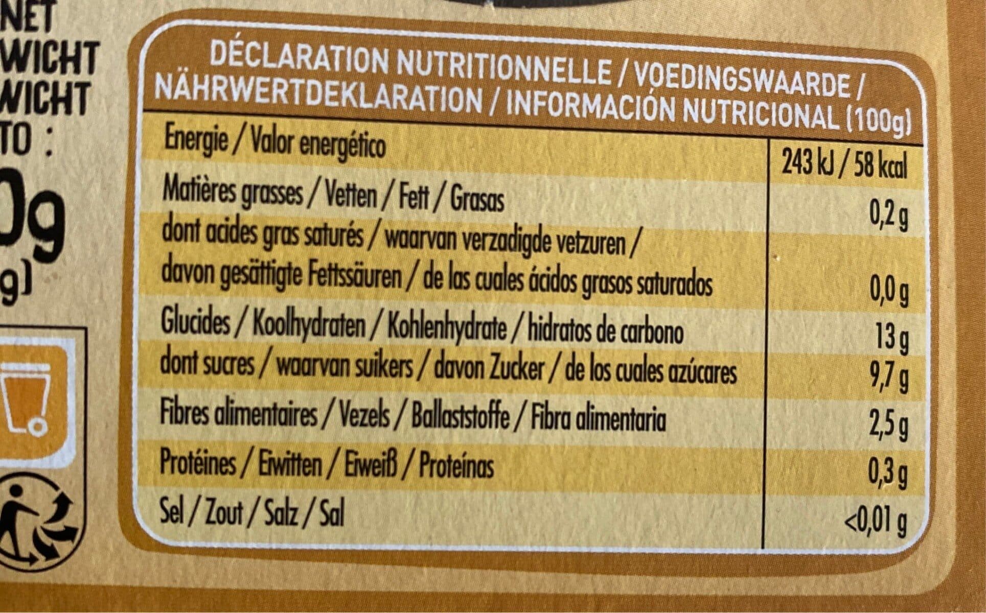 Danival PUREE POMME COING packshot