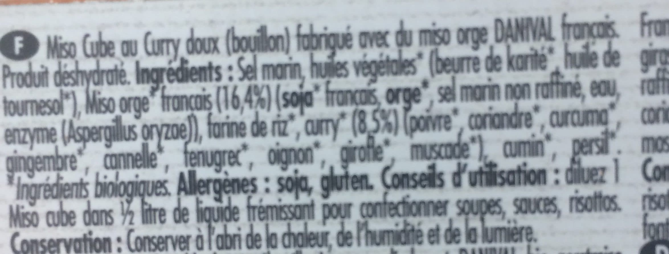 Danival MISO CUBE CURRY DOUX packshot