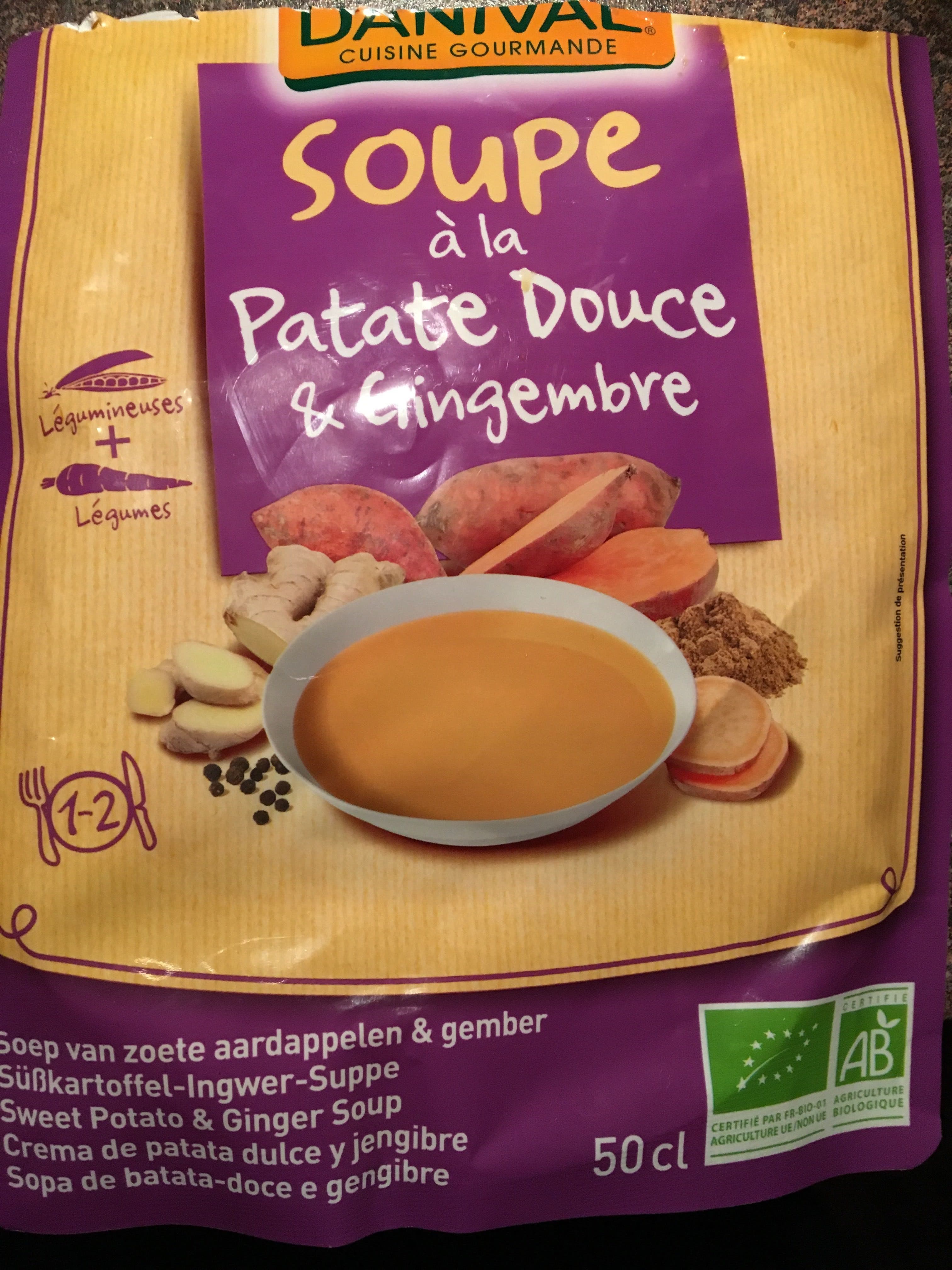 DANIVAL Soupe à la patate douce & gingembre packshot