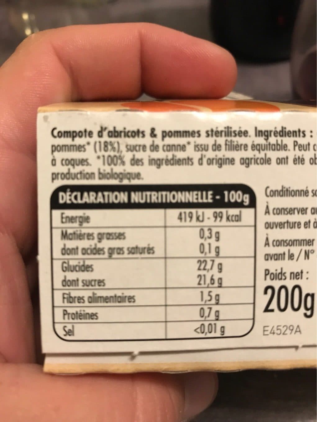 DANIVAL Compotee Abricot Pomme packshot