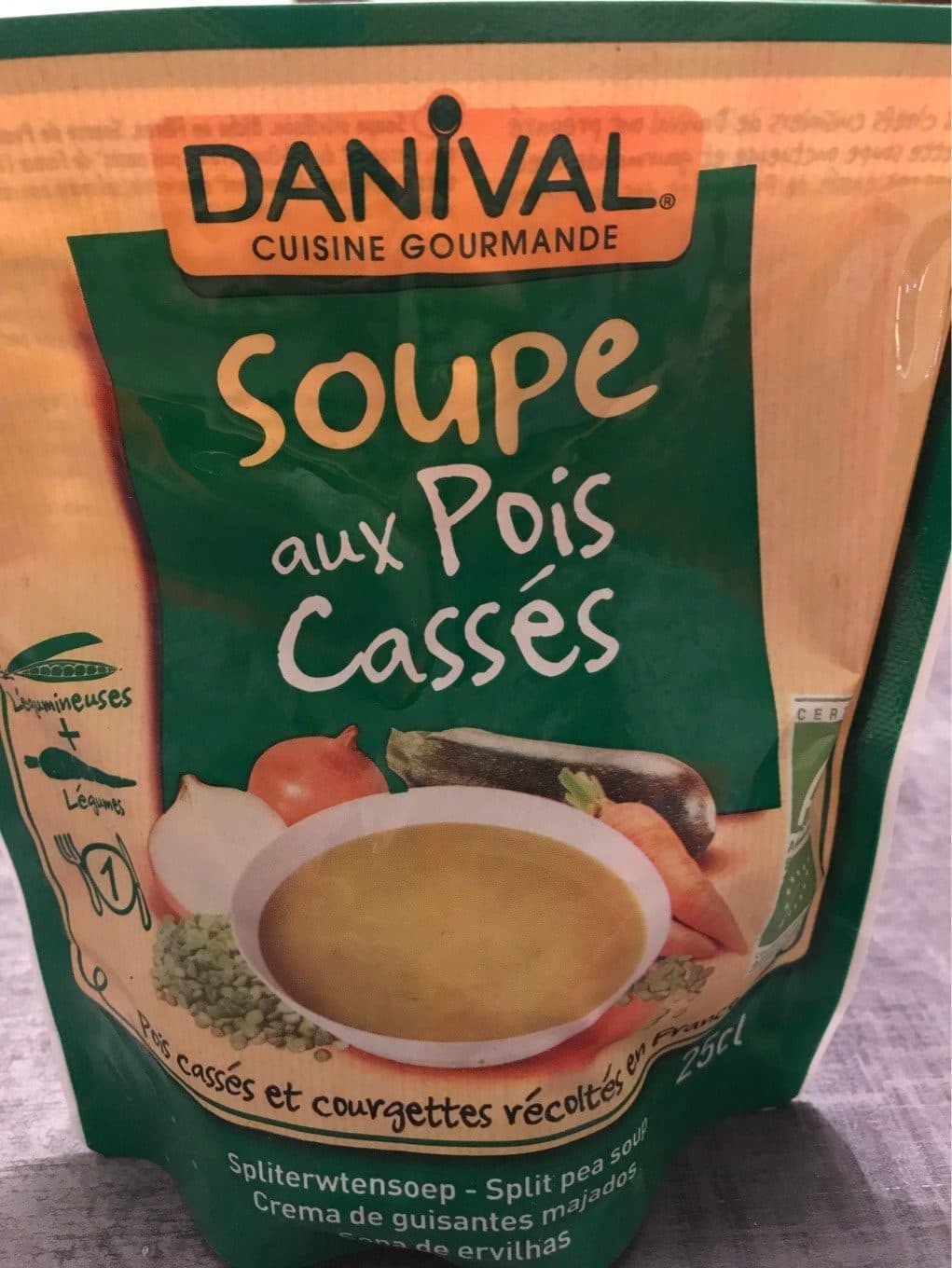 Danival Soupe de pois cassés packshot