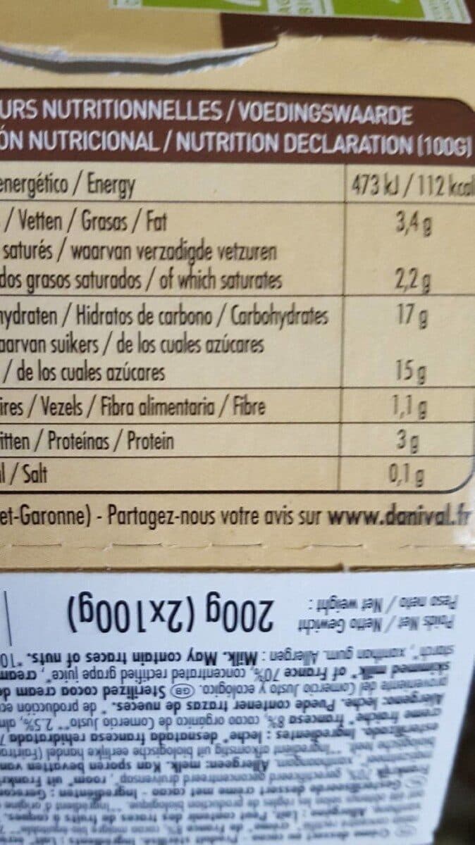 Danival Crème dessert au Cacao packshot