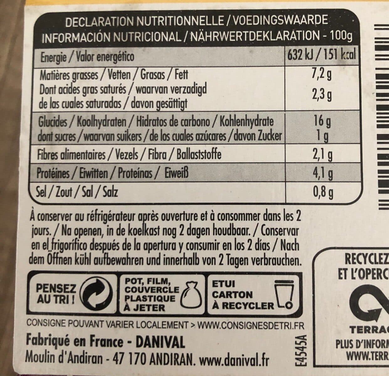 Danival Risotto Thaï aux petits légumes packshot