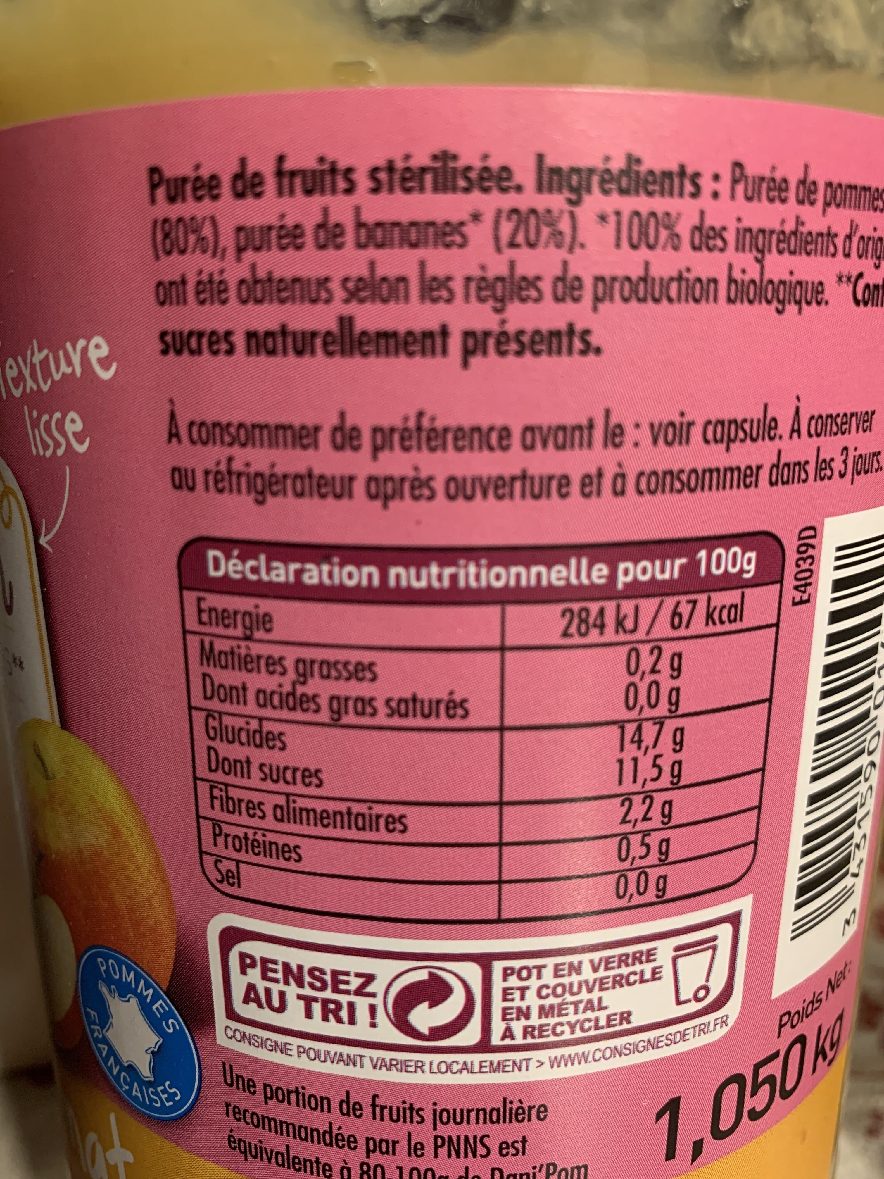 Danival Dani Pom - Pomme, banane packshot