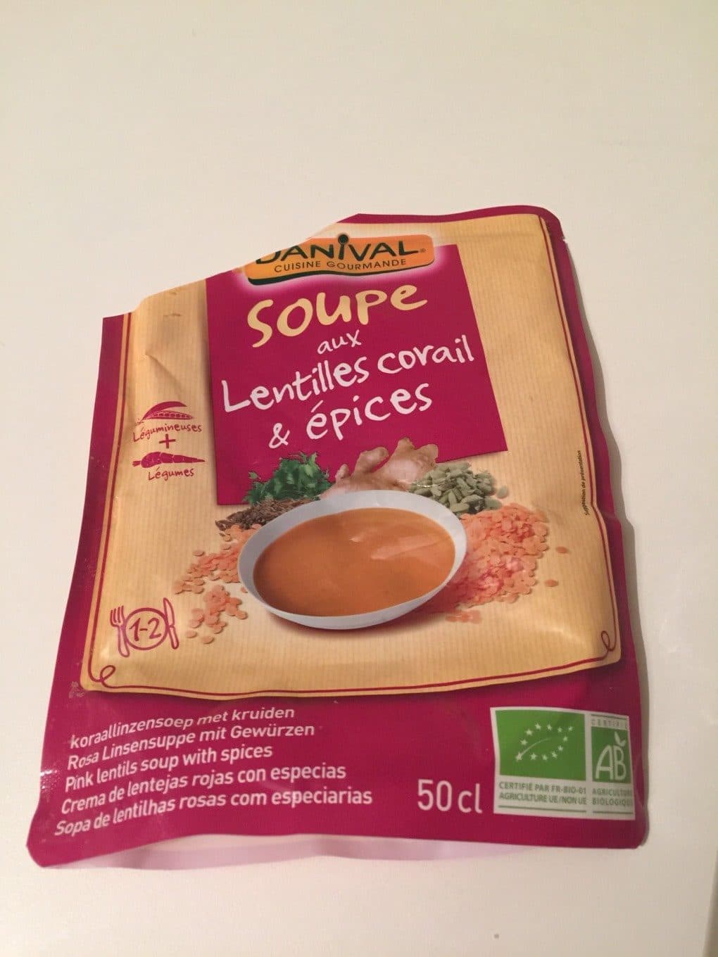 Danival Soupe lentille corail packshot