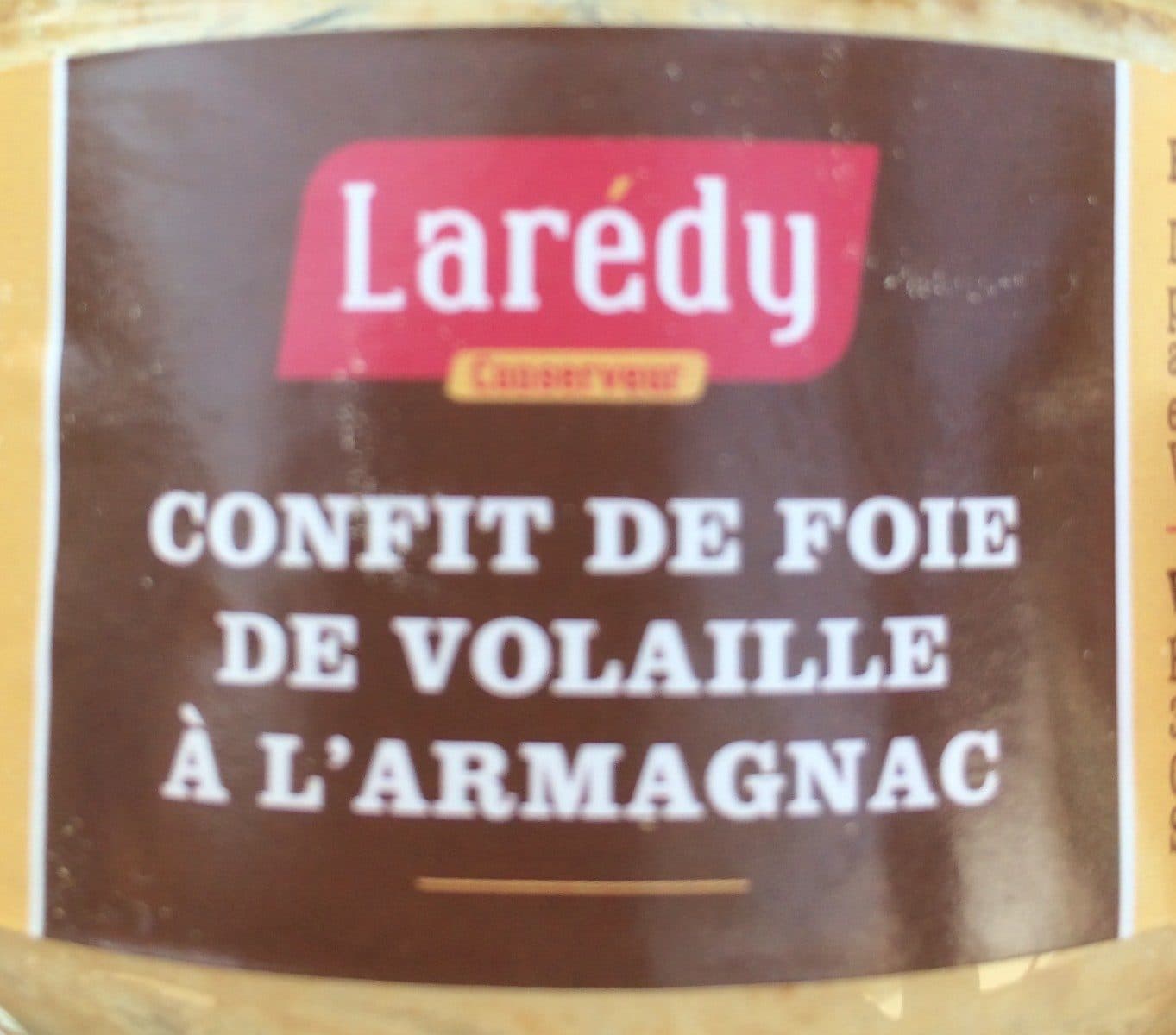 Open Food Facts Confit de foie de volaille à l'Armagnac packshot