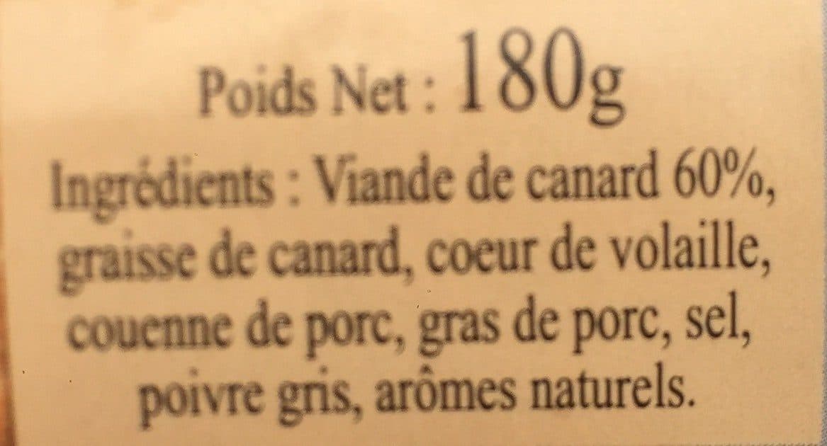 Open Food Facts Fritons de canard packshot