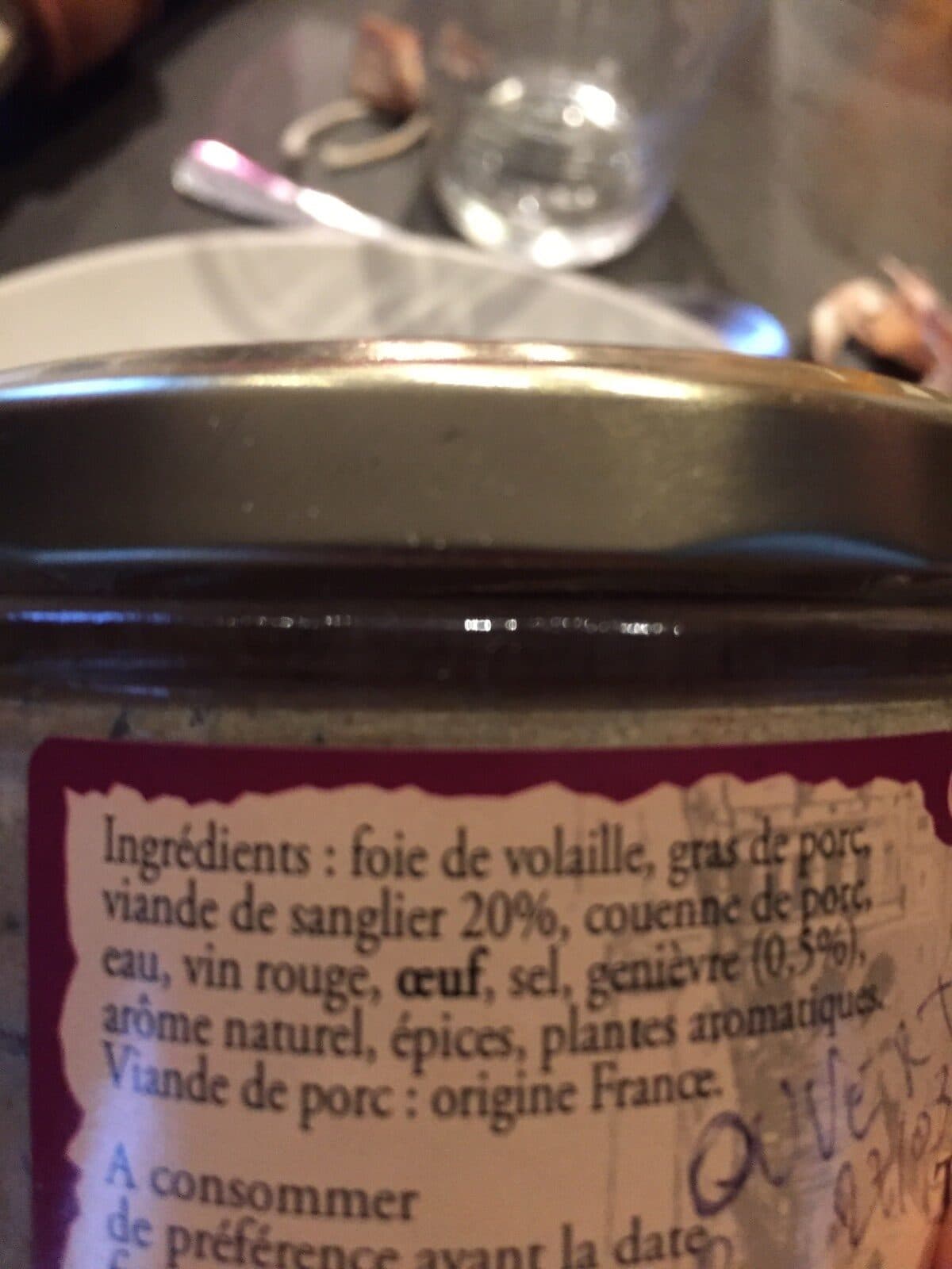 Comte De La Seynie Terrine de sanglier packshot