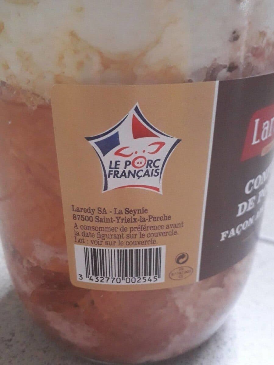 Larédi Confit de porc façon Anchaud 750g packshot