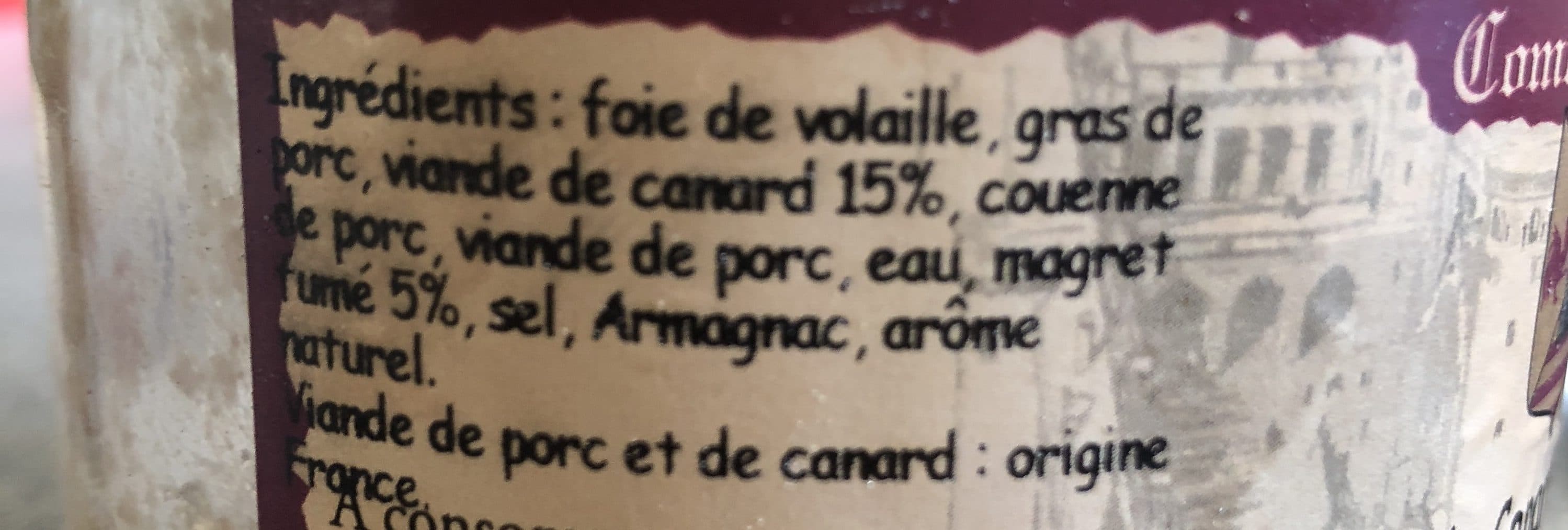 COMTE DE LA SEYNIE Terrine de canard au magret packshot