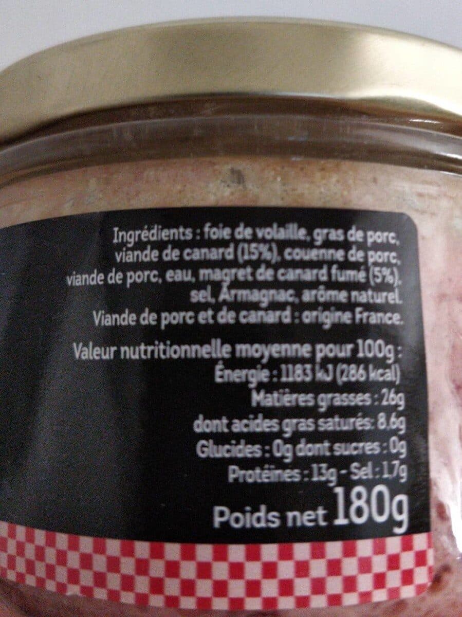 COMTE DE LA SEYNIE Terrine de canard au magret packshot