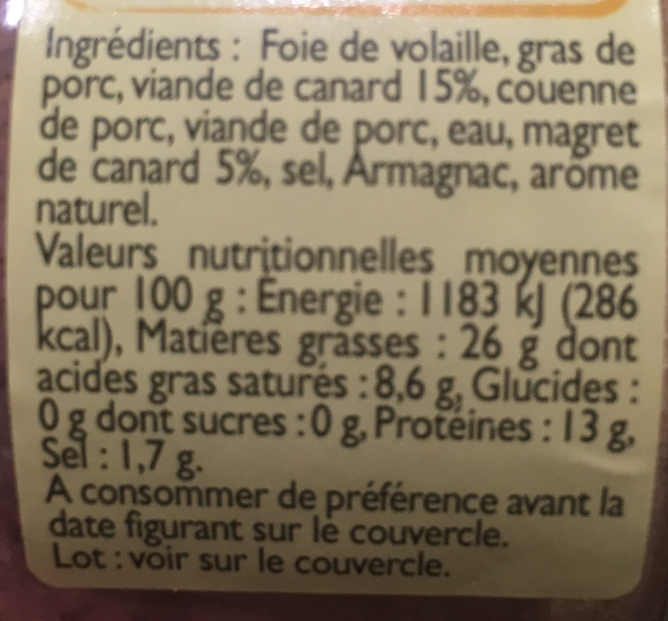 Les Gourmets De Montsegu Terrine de canard au magret packshot