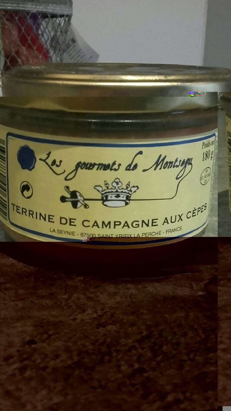 Les Gourmets De Montsogu Terrine de campagne aux cèpes packshot