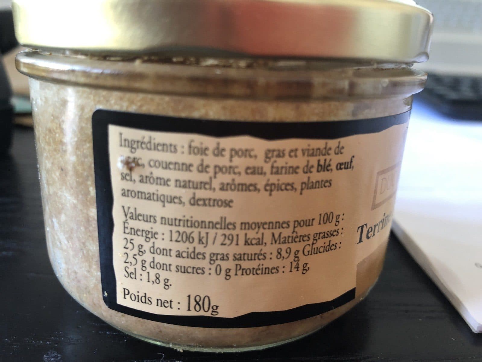 Duc de Pressac Terrine À L'ancienne packshot
