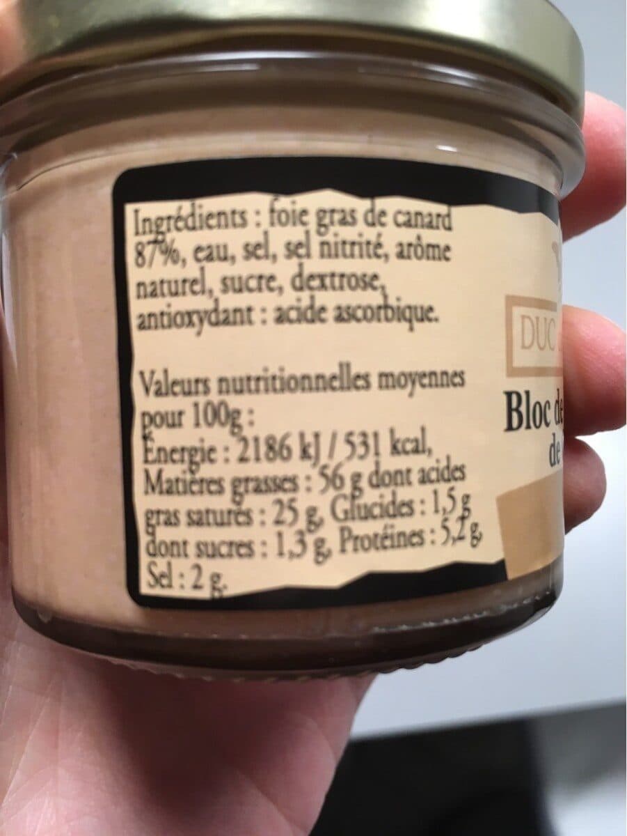 Duc de Pressac Bloc de foie gras de canard packshot