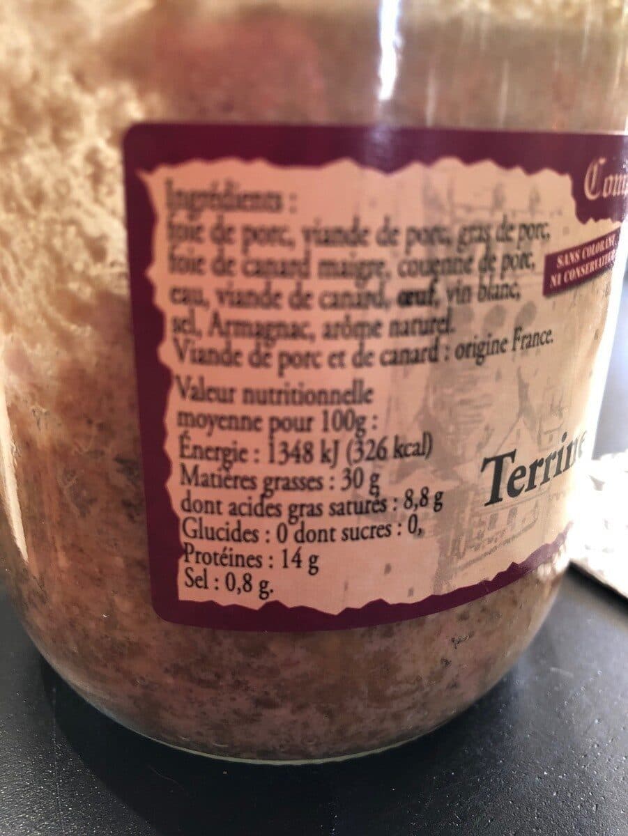 Open Food Facts Laredy, Terrine du Perigord, le pot de packshot