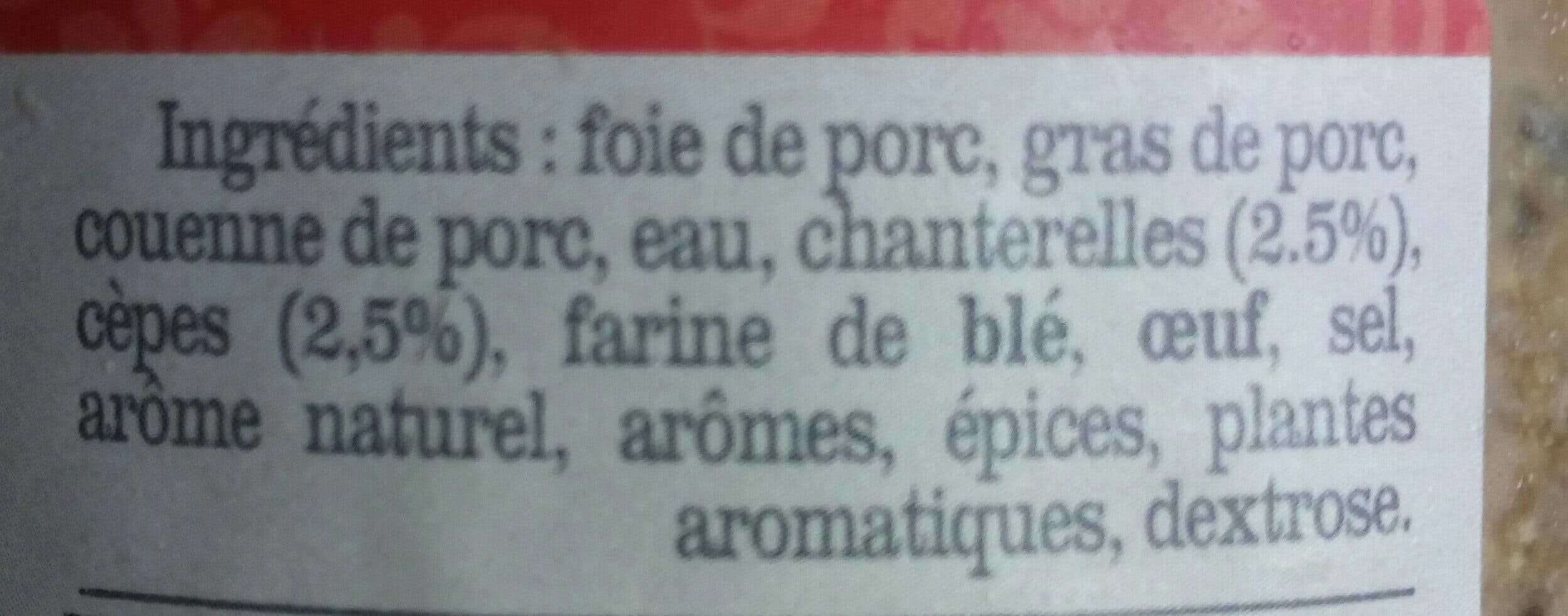 Comte De La Seynie Terrine forestière aux cèpes et chanterelles packshot