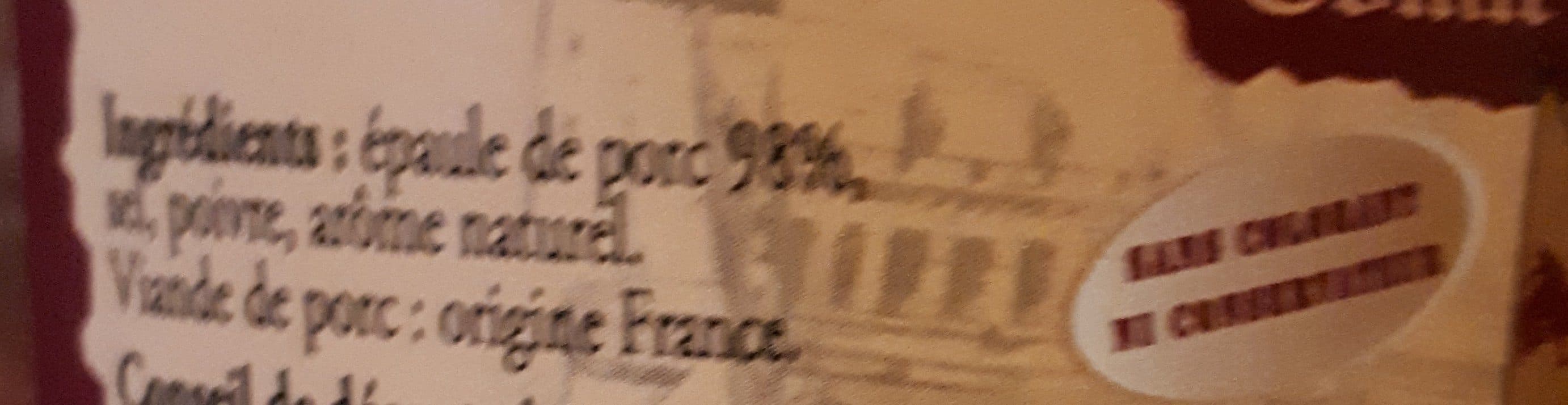 Comte De La Sevnie Confit de porc façon anchaud packshot