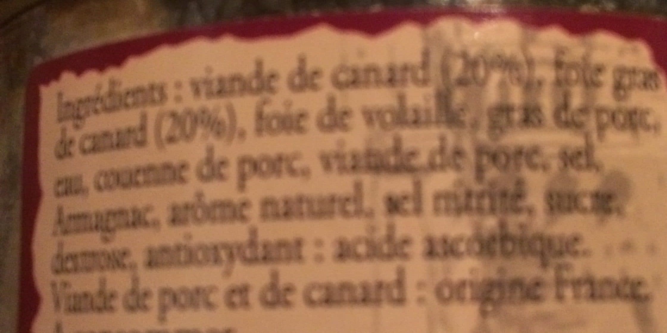 Comte de La Seynie Terrine de canard au foie gras packshot