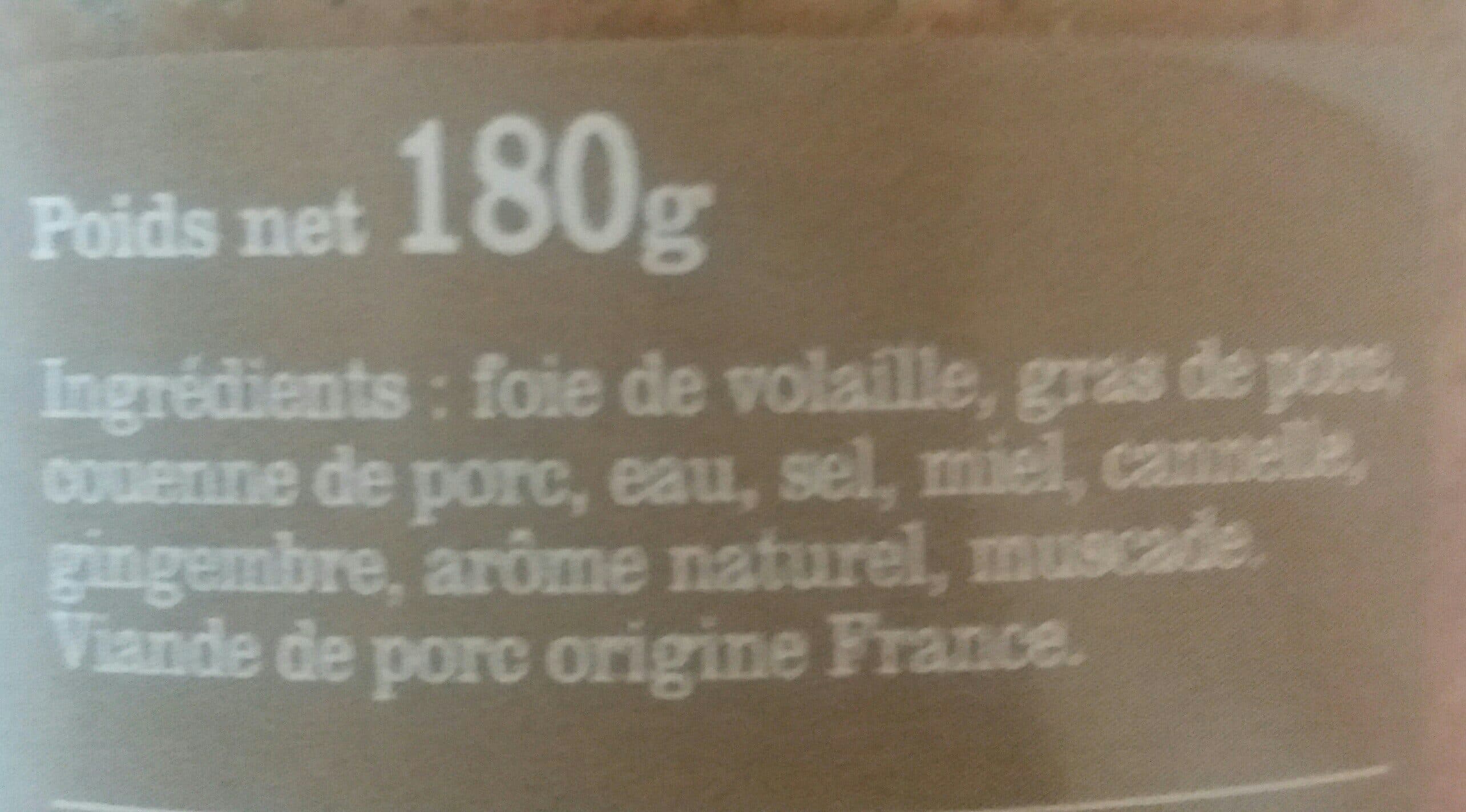 Comté De Quinsac Terrine de noël façon pain d'épices packshot