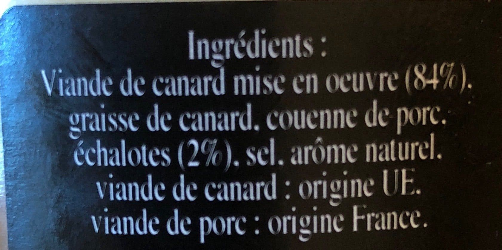 Les Trois Chefs Grattons de Canard à l'echalote packshot