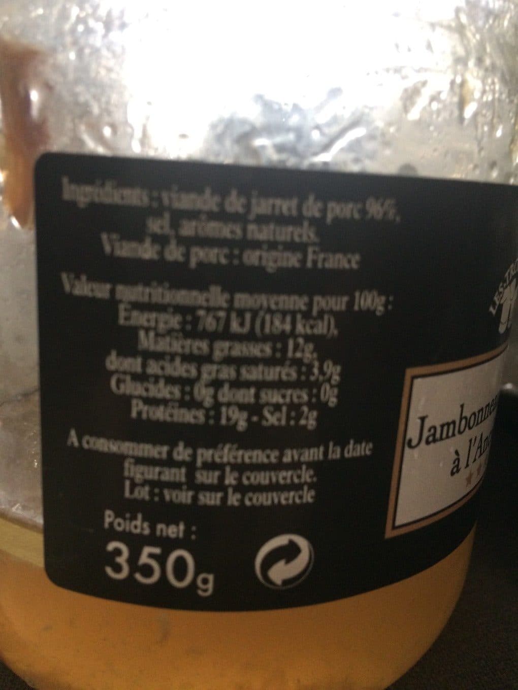 Les Trois Chefs Jambonneau en gelée à l’Ancienne packshot