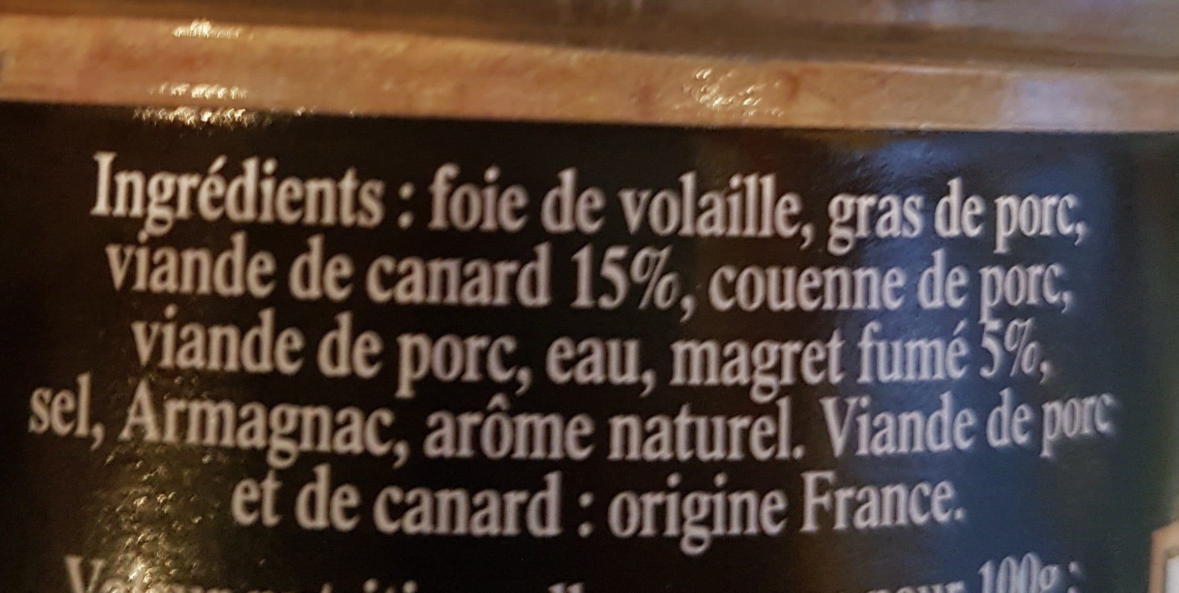 Les Trois Chefs Terrine de canard au magret fumé packshot