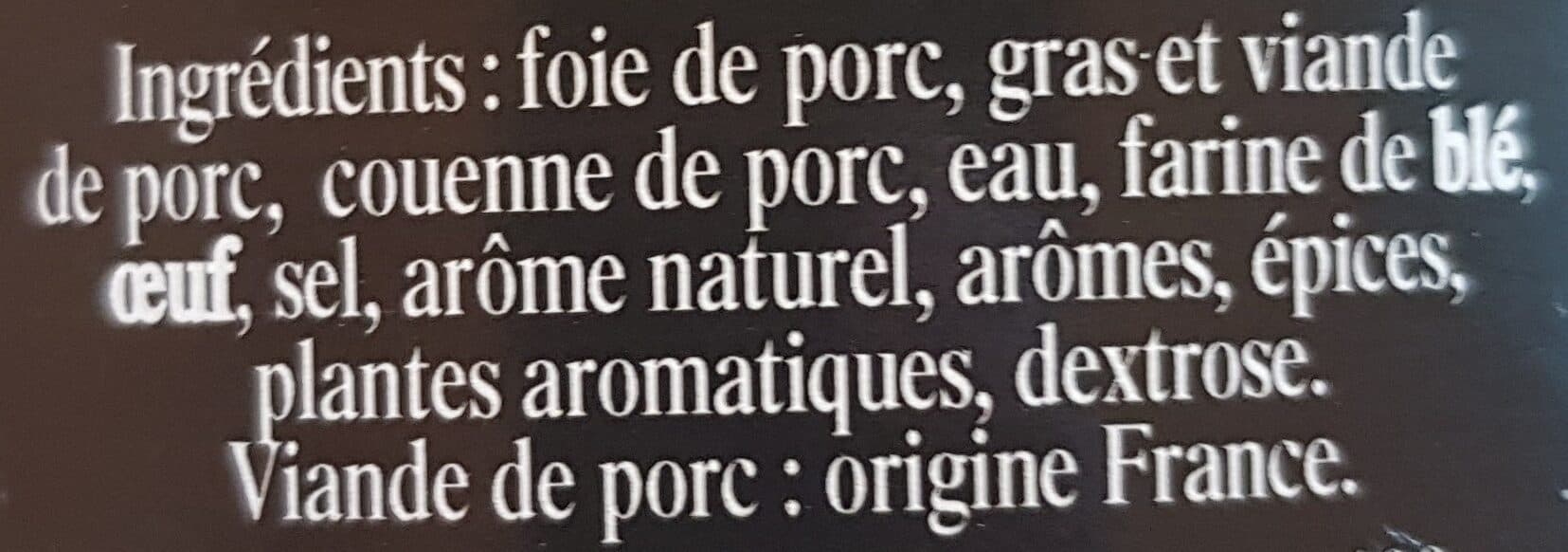 Les Trois Chefs Terrine de campagne packshot
